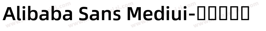 Alibaba Sans Mediui字体转换